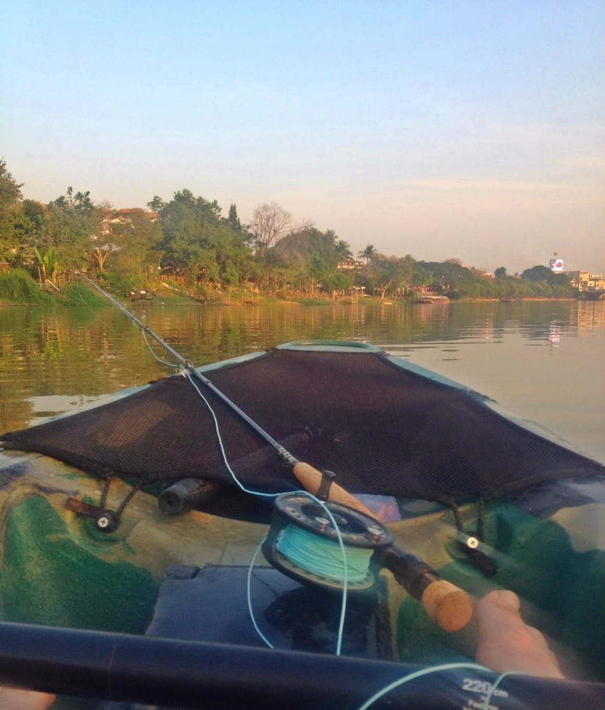 Fluefiskeri fra kajak i Chiang Mai